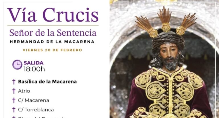 Semana Santa de Andalucía Via Crucis del señor de la Sentencia 2026